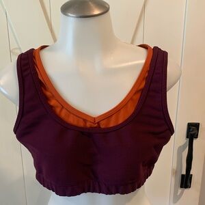 PacSun Dual-Tone Sports Bra in Purple and Orange